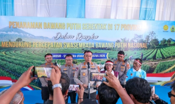 Polda Sumut Siapkan 6,16 Hektare Lahan untuk Dorong Swasembada Bawang Putih